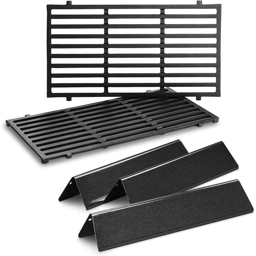 imageReplacement Parts for Weber 7637 Grates amp 7635 Flavorizer Bars Parts for Weber Spirit 200 GS4 Spirit II 200 Series Gas Grill with Front Control153 Flavor Bars 175 Cooking Grates for Weber E210Cast Iron Grates