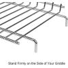 Hisencn 25.6 inch Grill Warming Rack for Home Depot Nexgrill 4 Burner 720-0830H, Chrome Plated Warming Rack Grates Grids For Nexgrill Accessories(For Nexgrill)