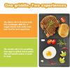 Hisencn 7637 17.5 inch Grill Cooking Griddle for Weber Spirit I & II 200 Series – E210 E220 S210 S220 with Front Control Cooking Grill Grates Reversible Griddle Plate