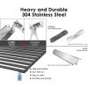 Hisencn Grill Parts Kit for Home Depot Nexgrill 6 Burner 720-0896E, 720-0896B, 720-0896C Gas Grill, Stainless Steel Grill Burners, Heat Plates Tent Shields Flame Tamers, Cooking Grates Grid(2 Cast Iron grates + 4 burner + 4ss heat tent)