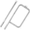 Hisencn 65032 Grill Burner Tube for Weber Q3200, Q3000, Q320, Q300, 57060001, 404341, 586002 Gas Grills, 304 Stainless Steel, Grill Burner Replacement for Weber Q Series 60036, 80385, 13122(23.75 in)