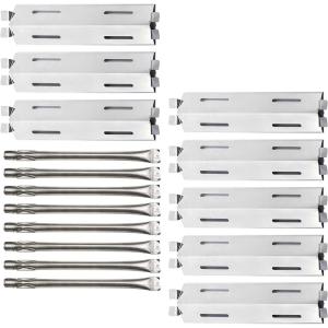 Hisencn Grill Replacement Parts for Members Mark GR2039201-MM-00, 17 inch Heat Plates, Grill Burners Replacement for Bakers and Chefs ST1017-012939 SAMS Club and Grill Chef BIG-8116, Uniflame (8 Pack)