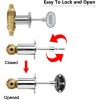 Hisencn Fire Pit Gas Burner Spark Ignition Kit, Stainless Steel Extensive Kit with 1/2 Straight Gas Key Valve with Key, Push Button Igniter and Leads & Ground Wire