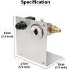 Hisencn Fire Pit Gas Burner Spark Ignition Kit, Stainless Steel Extensive Kit with 1/2 Straight Gas Key Valve with Key, Push Button Igniter and Leads & Ground Wire