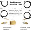 Hisencn Fire Pit Installation Kit, 150K BTU 1/2″ Propane Fire Pit Hose Kit Suit for Propane Connection Firepit, Fireplaces, Fire Pit Table Regulator Hose Come with Gas Control Valve, Air Mixer Valve