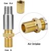 Hisencn Fire Pit Installation Kit, 150K BTU 1/2″ Propane Fire Pit Hose Kit Suit for Propane Connection Firepit, Fireplaces, Fire Pit Table Regulator Hose Come with Gas Control Valve, Air Mixer Valve