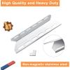 Hisencn Replacement Reapir Kit for Charmglow 720-0234, Nexgrill 720-0033, 720-0234, 720-0289, Kirkland 720-0025 Gas Grill Models, Heat Plate Shield Tent Flame Tamer, Burner Tube and Temp Gauge(5 Pack)