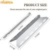 Hisencn Replacement Reapir Kit for Charmglow 720-0234, Nexgrill 720-0033, 720-0234, 720-0289, Kirkland 720-0025 Gas Grill Models, Heat Plate Shield Tent Flame Tamer, Burner Tube and Temp Gauge(5 Pack)