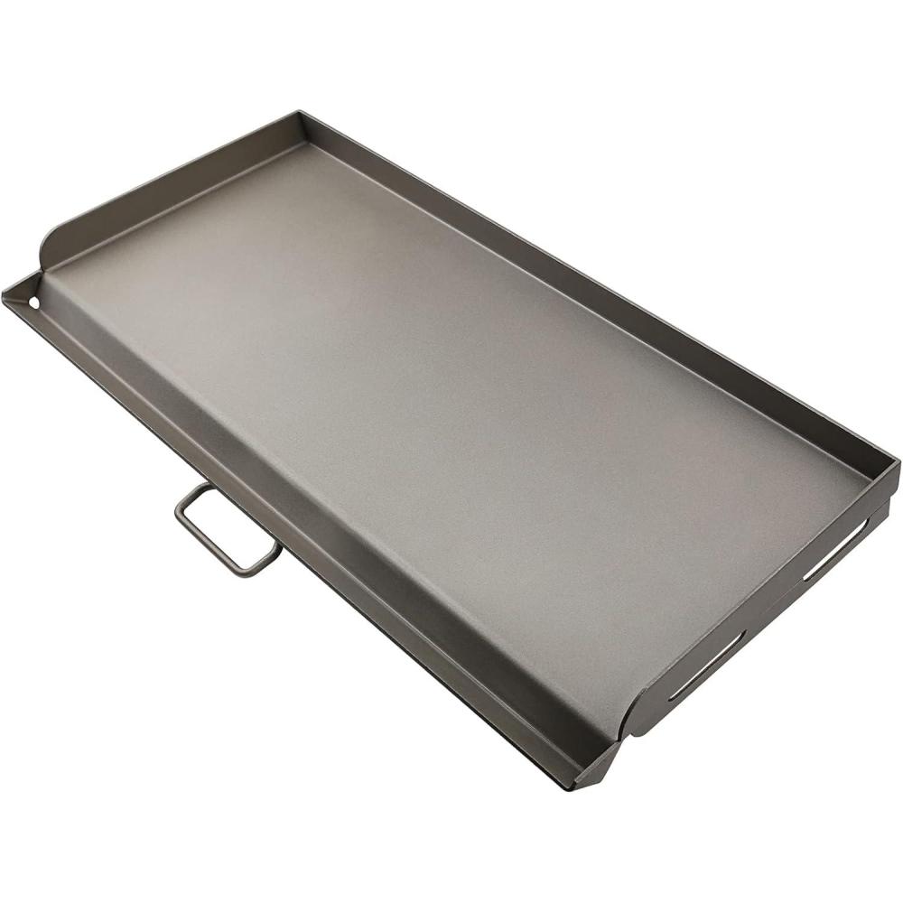 imageHisencn 2 Burner Griddle for Camp Chef Stove Flat Top Griddle for Gas Grills Portable Griddle with Oil Drip Port Camping Griddle for Camp Chef 14 Cooking Systems Outdoor Cooking Equipment 14x3214 x 32