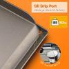 Hisencn 2 Burner Griddle for Camp Chef Stove, Flat Top Griddle for Gas Grills, Portable Griddle with Oil Drip Port, Camping Griddle for Camp Chef 14″ Cooking Systems, Outdoor Cooking Equipment, 14×32“(14″ x 32″)
