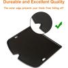 Hisencn 7034 Cast Iron Griddle for Weber Traveler Portable Gas Grill, Cooking Griddle for Weber Traveler 9010001 Outdoor BBQ Grill Replacement Part, Black