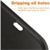 Hisencn 7034 Cast Iron Griddle for Weber Traveler Portable Gas Grill, Cooking Griddle for Weber Traveler 9010001 Outdoor BBQ Grill Replacement Part, Black