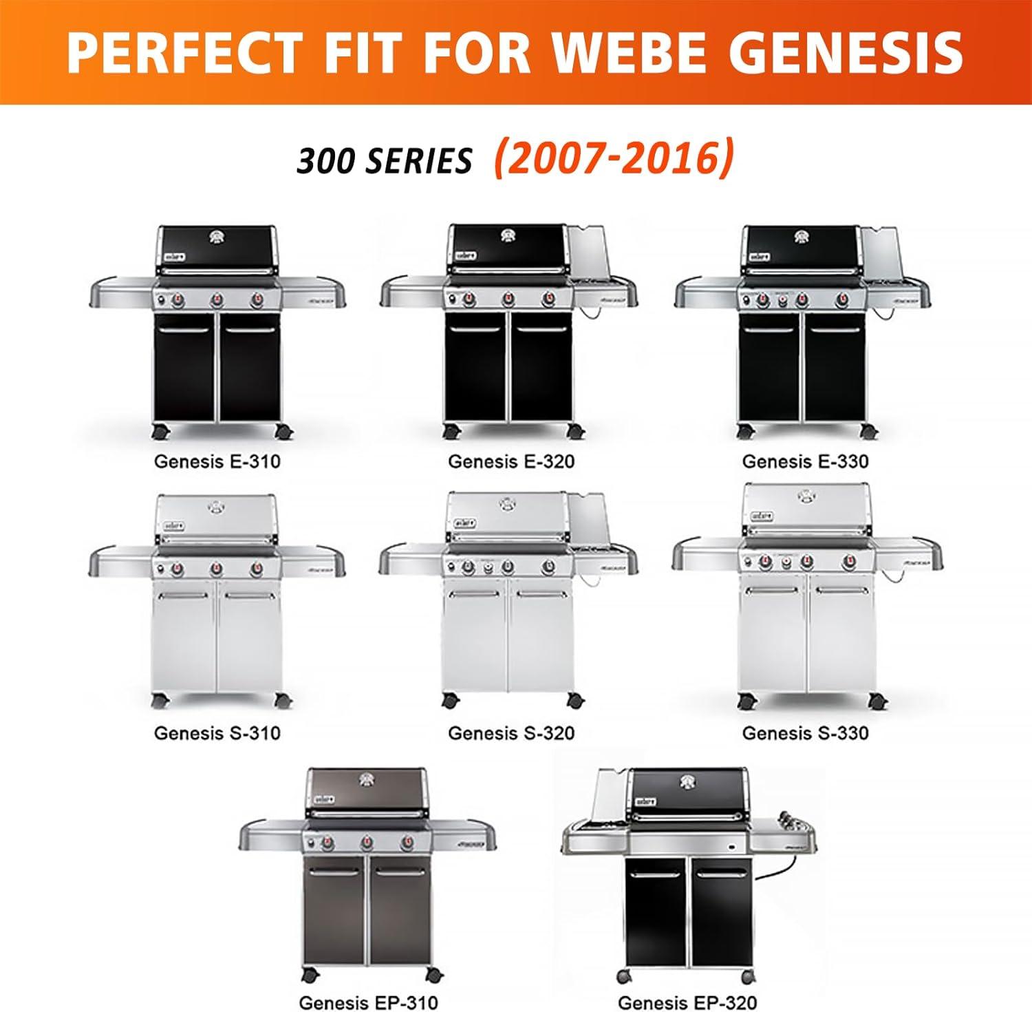 imageHisencn Full Size Cast Iron Griddle Insert for Weber Genesis 300 Series20072016 Genesis E310 E320 E330 Genesis S310 S320 S330 Flat Top Griddle Replace for Weber 7524 Grates with Handle