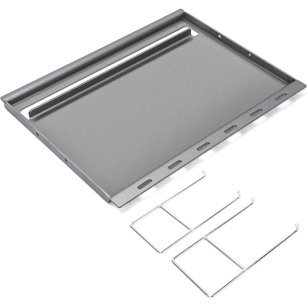 imageHisencn Full Size Cast Iron Griddle Insert for Weber Genesis 300 Series20072016 Genesis E310 E320 E330 Genesis S310 S320 S330 Flat Top Griddle Replace for Weber 7524 Grates with Handle