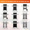 Hisencn 6787 Full-Size Griddle Inserts for Weber Spirit I&II 300 Grills, Flat Top Griddle for Weber Spirit E310 S310 E315 S315 E320 S320 E330 S330, Griddle Top for Gas Grill Weber Replacement Part