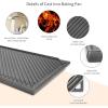 Hisencn Cast Iron Griddle, Nonstick Reversible Griddle for Gas Grill, Cast Iron Griddles Plate for Gas Stove Top, Oven, Outdoor Grill or Campfire (16.45” x 9.45”)
