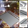 Hisencn Full Size Cast Iron Griddle Insert for Weber Genesis 300 Series(2007-2016), Genesis E-310 E-320 E-330, Genesis S-310 S-320 S-330, Flat Top Griddle Replace for Weber 7524 Grates, with Handle