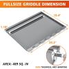 Hisencn Full Size Cast Iron Griddle Insert for Weber Genesis 300 Series(2007-2016), Genesis E-310 E-320 E-330, Genesis S-310 S-320 S-330, Flat Top Griddle Replace for Weber 7524 Grates, with Handle
