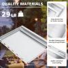 Hisencn Full Size Griddle for Weber Genesis 300 Series(2007-2016), for Weber Flat Top Griddle Genesis E310 E320 E330 S310 S320 S330, Stainless Steel Griddle Insert for Genesis 300 Series, with Handle
