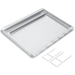 Hisencn Full Size Griddle for Weber Genesis 300 Series(2007-2016), for Weber Flat Top Griddle Genesis E310 E320 E330 S310 S320 S330, Stainless Steel Griddle Insert for Genesis 300 Series, with Handle