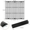 Hisencn Replacement Parts for Chargriller 3001, 3008, 3030, 4000, 5050, 5252 Gas Grill, Burner Tube, Heat Plate, Porcelain Cast Iron Cooking Grates, Ignitor for Chargriller 3 Burner Gas Grill(Black)