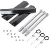 Hisencn Replacement Parts for Chargriller 5050, 3001, 5650, 3008, 3030, 4000, King Griller 5252, Burner Tube, Porcelain Steel Heat Plate Tent, Ignitor for Chargriller 3 Burner Gas Grill(Porcelain Steel)