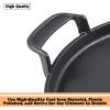 Hisencn 7421 Gourmet BBQ System Griddle for Weber 22 1/2 inch Charcoal Grill, Cast Iron 12″ Griddle Pan for Weber Original Kettle Premium 22.5” Smokers, Performer Premium Grill