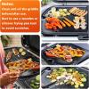 Hisencn Enamel Cast Iron Griddle for Weber Traveler Portable Gas Grill, Compatible with Weber 7034 Traveler Griddle Insert for 9010001 Outdoor BBQ Grill Replacement Part, Black