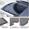 Hisencn Enamel Cast Iron Griddle for Weber Traveler Portable Gas Grill, Compatible with Weber 7034 Traveler Griddle Insert for 9010001 Outdoor BBQ Grill Replacement Part, Black