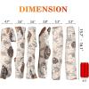 Hisencn Gas Fireplace Logs Set Ceramic White Birch Logs, 6-Pcs Fake Logs for Indoor Inserts, Vented, Propane, Electric Gas Fireplaces, 6 Oz Gas Fireplace Embers for Linear Fire Pits