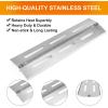Hisencn Grill Replacement Part for Kenmore P02008010A, P02008029A, P01705009E, P01708034E, 141.16123, 141.16233 Gas Grill, Stainless Steel Burner, Heat Plate for Kenmore Grill Replacement Parts