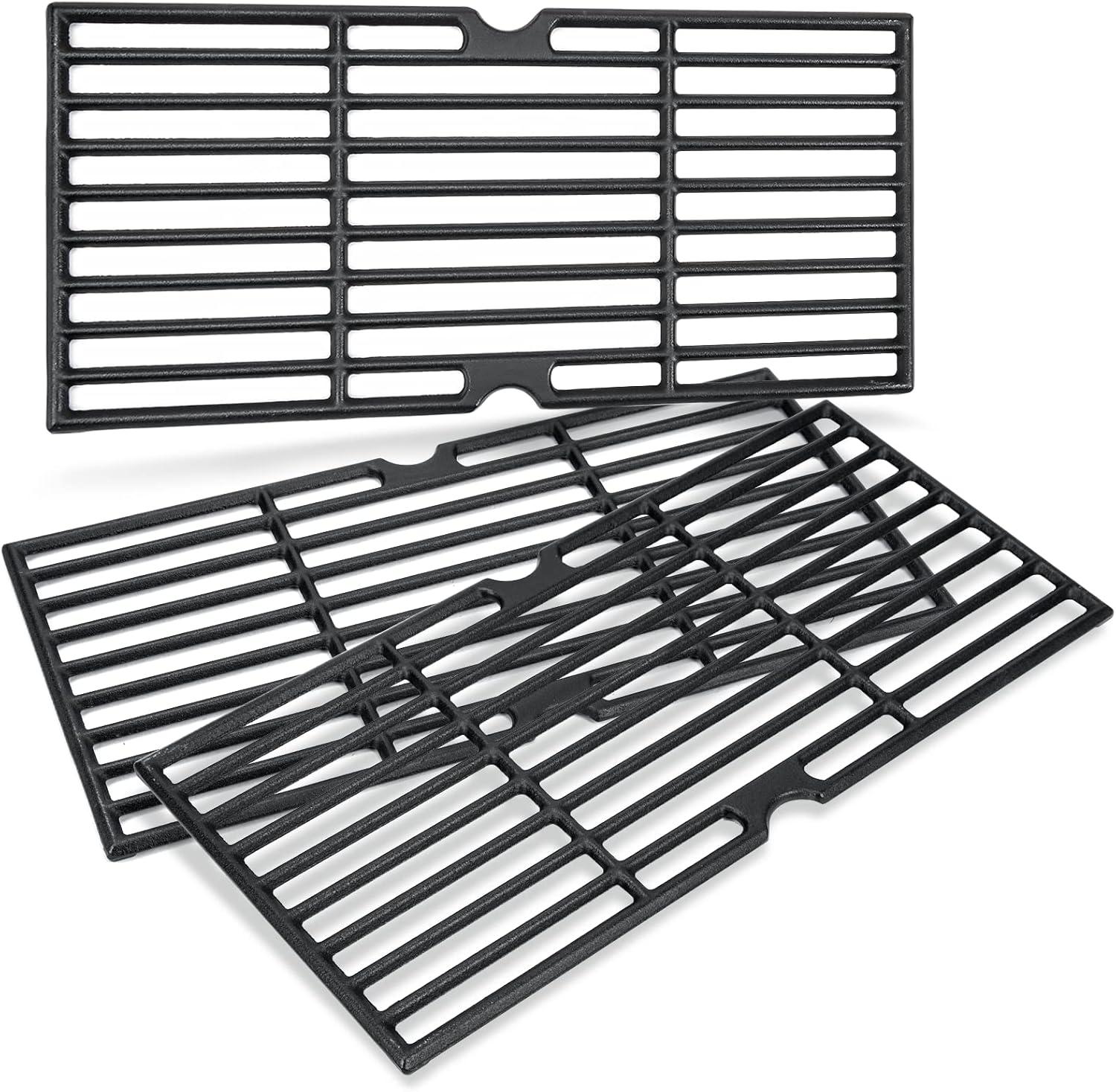 imageHisencn Grill Grates for Brinkmann 8102410S 8102511S 8108410F 8102512S 81084115 Porcelain Coated Cast Iron Cooking Gtates for Brinkmann Grill Replacement Parts 1775 x 267 3 Pack