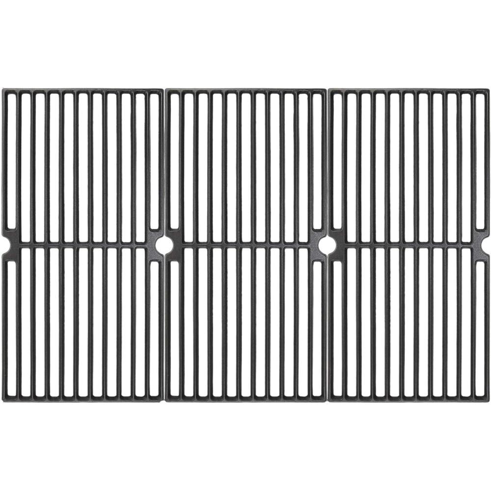 imageHisencn Grill Grates for Brinkmann 8102410S 8102511S 8108410F 8102512S 81084115 Porcelain Coated Cast Iron Cooking Gtates for Brinkmann Grill Replacement Parts 1775 x 267 3 Pack