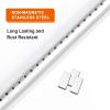 Hisencn Grill Replacement Parts for Smoke Hollow PS9900 PS9500 6500 6800 SH5000 SH9916 Grill, 16 1/2 Inch Porcelain Steel Heat Plate Shield, Stainless Steel Burner Pipe Grill Parts Repair Kit, 3 Pack