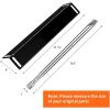 Hisencn Grill Replacement Parts for Smoke Hollow PS9900 PS9500 6500 6800 SH5000 SH9916 Grill, 16 1/2 Inch Porcelain Steel Heat Plate Shield, Stainless Steel Burner Pipe Grill Parts Repair Kit, 3 Pack