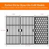 Hisencn Grill Replacement Parts for Dyna-Glo 3-Burner DGF371CRP-D DGH373CRP-D, Cast Iron Grill Grates, Porcelain Steel Heat Plates, Grill Parts Kit for Dyna-Glo Grill(3 Grill Grates+3 Flavorizer Bars)