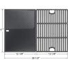 Hisencn 17 Inch Grill Grate and Griddle Replacement Parts for Nexgrill 4 Burner 720-0830HR 720-0830H 720-0958A 720-0783E, 5 Burner 720-0888N, 720-0888 720-0697 Gas Grill Models(For Nexgrill 720-0830H grate&griddle)