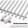 Hisencn 17 Inch Grill Grate and Griddle Replacement Parts for Nexgrill 4 Burner 720-0830HR 720-0830H 720-0958A 720-0783E, 5 Burner 720-0888N, 720-0888 720-0697 Gas Grill Models(Silver)