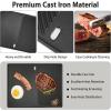 Hisencn 17 Inch Grill Grate and Griddle Replacement Parts for Nexgrill 4 Burner 720-0830HR 720-0830H 720-0958A 720-0783E, 5 Burner 720-0888N, 720-0888 720-0697 Gas Grill Models(For Nexgrill 720-0830H grate&griddle)