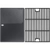 Hisencn 17 Inch Grill Grate and Griddle Replacement Parts for Nexgrill 4 Burner 720-0830HR 720-0830H 720-0958A 720-0783E, 5 Burner 720-0888N, 720-0888 720-0697 Gas Grill Models(For Nexgrill 720-0830H grate&griddle)
