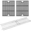 Hisencn 17 Inch Grill Grate and Griddle Replacement Parts for Nexgrill 4 Burner 720-0830HR 720-0830H 720-0958A 720-0783E, 5 Burner 720-0888N, 720-0888 720-0697 Gas Grill Models(For Nexgrill 720-0830H grates&warming rack)