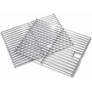 Hisencn 17 Inch Grill Grate and Griddle Replacement Parts for Nexgrill 4 Burner 720-0830HR 720-0830H 720-0958A 720-0783E, 5 Burner 720-0888N, 720-0888 720-0697 Gas Grill Models(Silver)