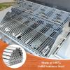 Hisencn Grill Parts for Home Depot Nexgrill 5 Burner 720-0882A, Stainless Steel Heat Plates and Grill Grates, 16.9” x 28.7” Cooking Grates for Nexgrill 720-0882A Evolution Infrared Plus(With 5 Stainless steel heat plates&3 grill grates)