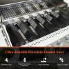 Hisencn Grill Parts for Home Depot Nexgrill 5 Burner 720-0882A, Stainless Steel Heat Plates and Grill Grates, 16.9” x 28.7” Cooking Grates for Nexgrill 720-0882A Evolution Infrared Plus(With 6 Porcelain steel heat plates)
