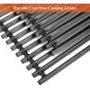Hisencn Grill Parts for Home Depot Nexgrill 5 Burner 720-0882A, Stainless Steel Heat Plates and Grill Grates, 16.9” x 28.7” Cooking Grates for Nexgrill 720-0882A Evolution Infrared Plus(With 2 Porcelain steel heat plates&2 burner)