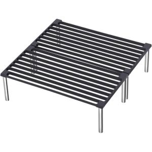 Cast Iron Tuscan Grill – 16″x 16″ Heavy-Duty Open Flame Grill for Authentic Italian Cooking, Portable, Durable Cast Iron with Screw-On Legs & Professional Sear Marks, with 2 Handles and Bag