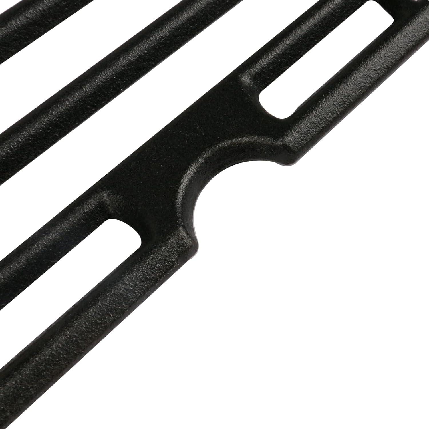 imageHisencn Replacement Parts for CharGriller 5050 3001 5650 3008 3030 4000 Porcelain Steel Heat Plate and Cooking Grates for Chargriller 3 Burner Gas GrillFor CharGriller 14 14 x 16 67