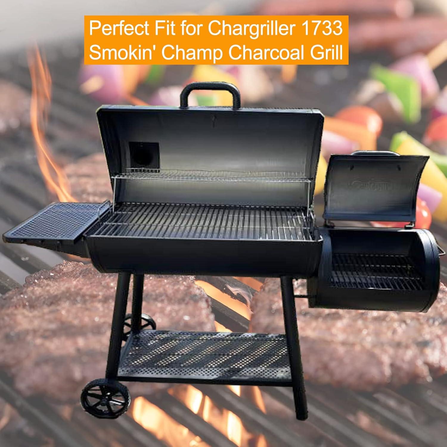 imageHisencn Replacement Parts for CharGriller 5050 3001 5650 3008 3030 4000 Porcelain Steel Heat Plate and Cooking Grates for Chargriller 3 Burner Gas GrillFor CharGriller 19 710 x 31 78