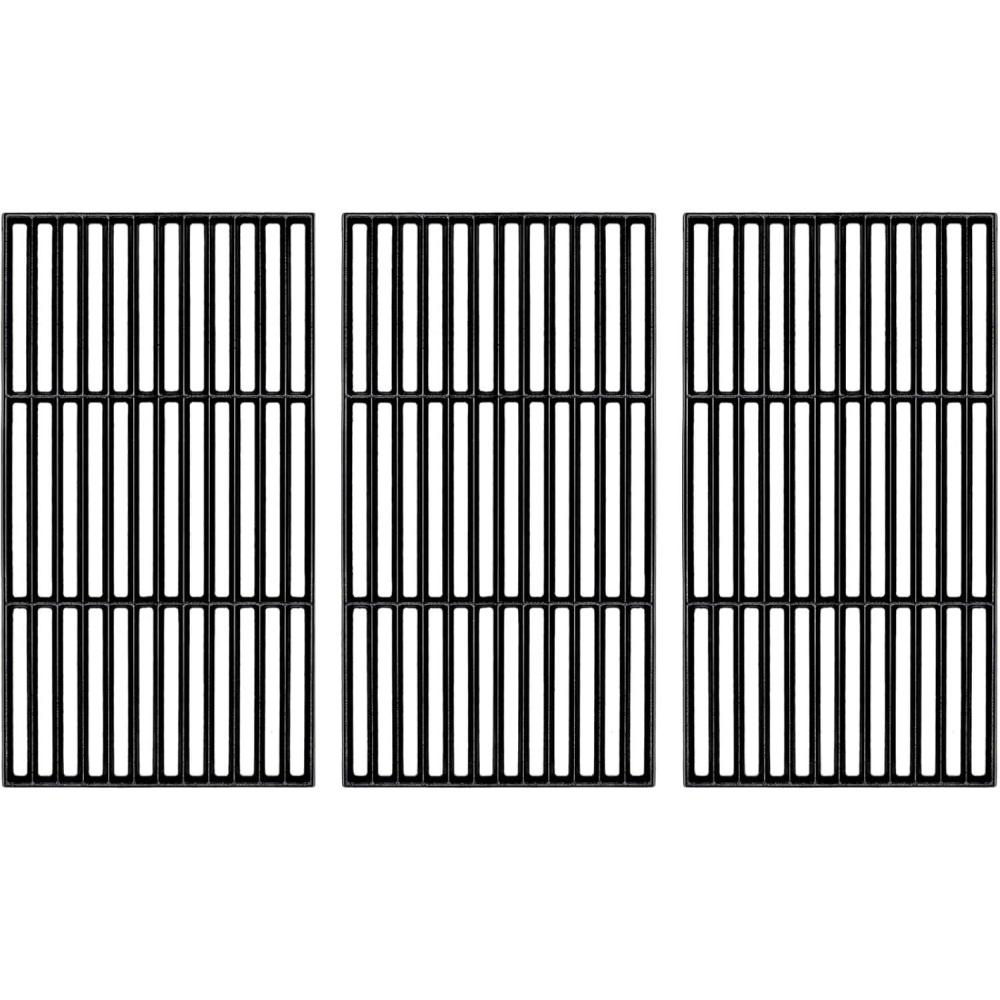 imageHisencn Replacement Parts for CharGriller 5050 3001 5650 3008 3030 4000 Porcelain Steel Heat Plate and Cooking Grates for Chargriller 3 Burner Gas GrillFor CharGriller 1624