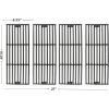 Hisencn Replacement Parts for Char-Griller 5050, 3001, 5650, 3008, 3030, 4000, Porcelain Steel Heat Plate and Cooking Grates for Chargriller 3 Burner Gas Grill(For Char-Griller 2121)